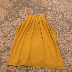 Mustard Yellow Sleeveless Blouse